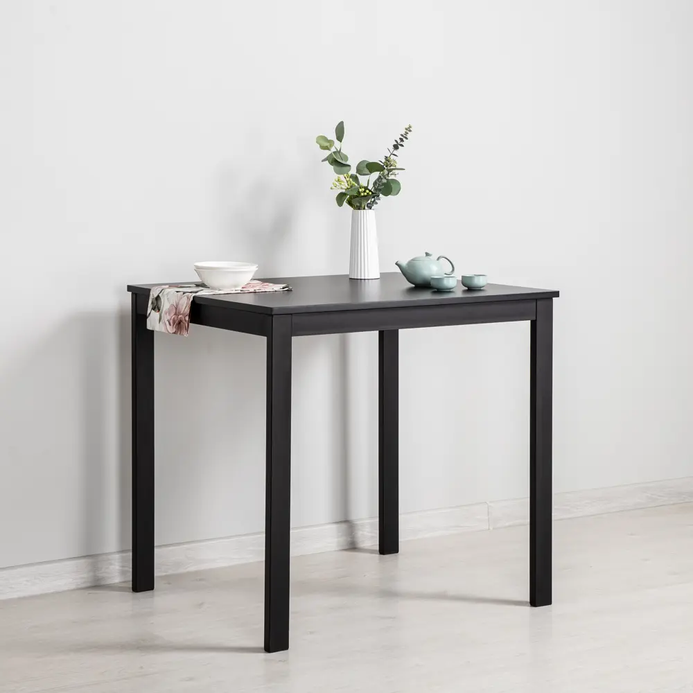 Стол кухонный TBL-006 U190РЕ раскладной 79-109x75 см прямоугольник Металл цвет черный Santreyd Стол раздвижной STLM-2141219 - Вид №9