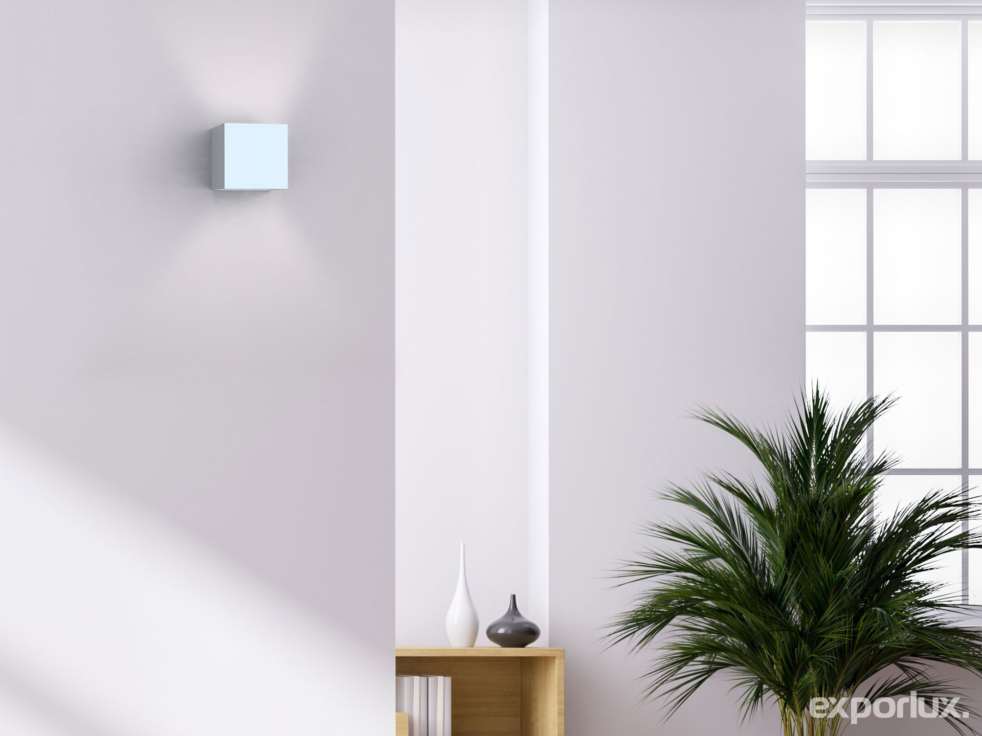 Термокрытый алюминиевый настенный светильник Exporlux CUBIE PA SL ARCH-00027148 - Вид №1