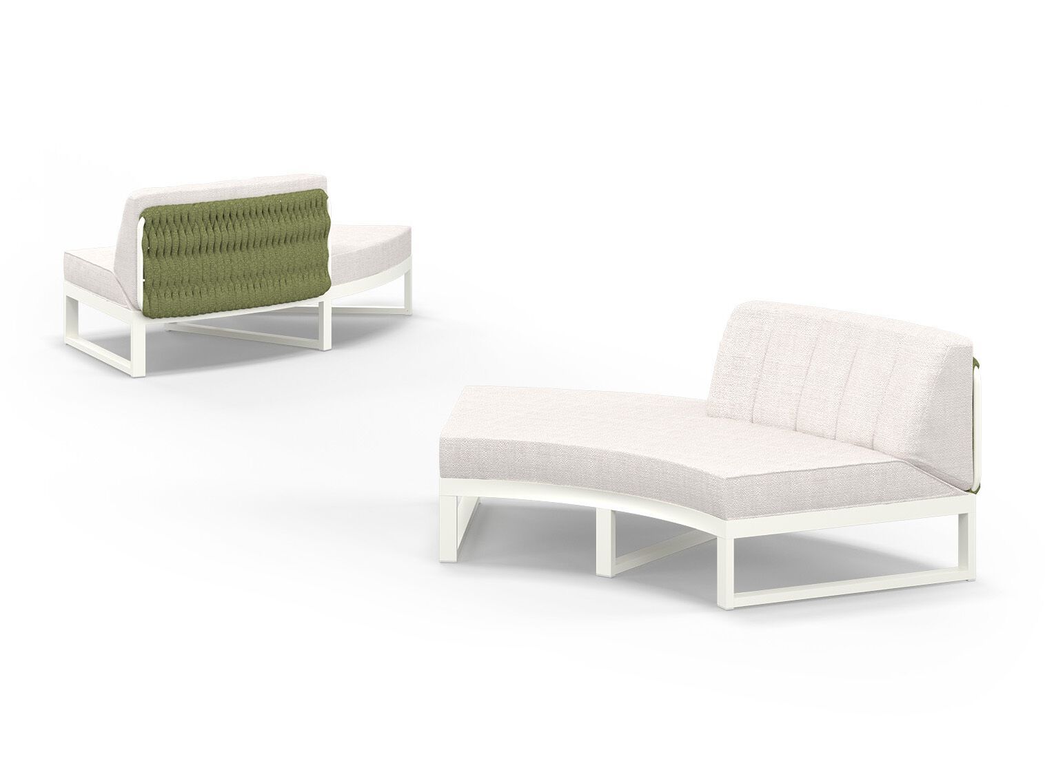 Модульный изогнутый садовый диван из ткани MAMAGREEN Munia ARCH-00120603 - Вид №8