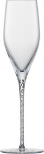 10668287 Zwiesel 1872 Набор бокалов для шампанского Zwiesel Glass "Спирит" 254мл 2шт п/к (графит) Стекло