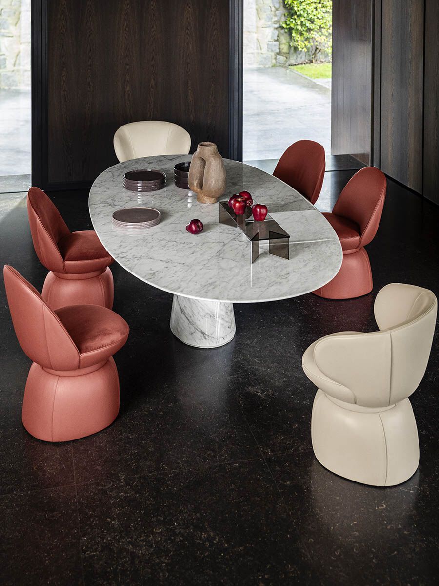 Овальный мраморный стол Poltrona Frau коллекция-столы и стулья ARCH-00032208 - Вид №8
