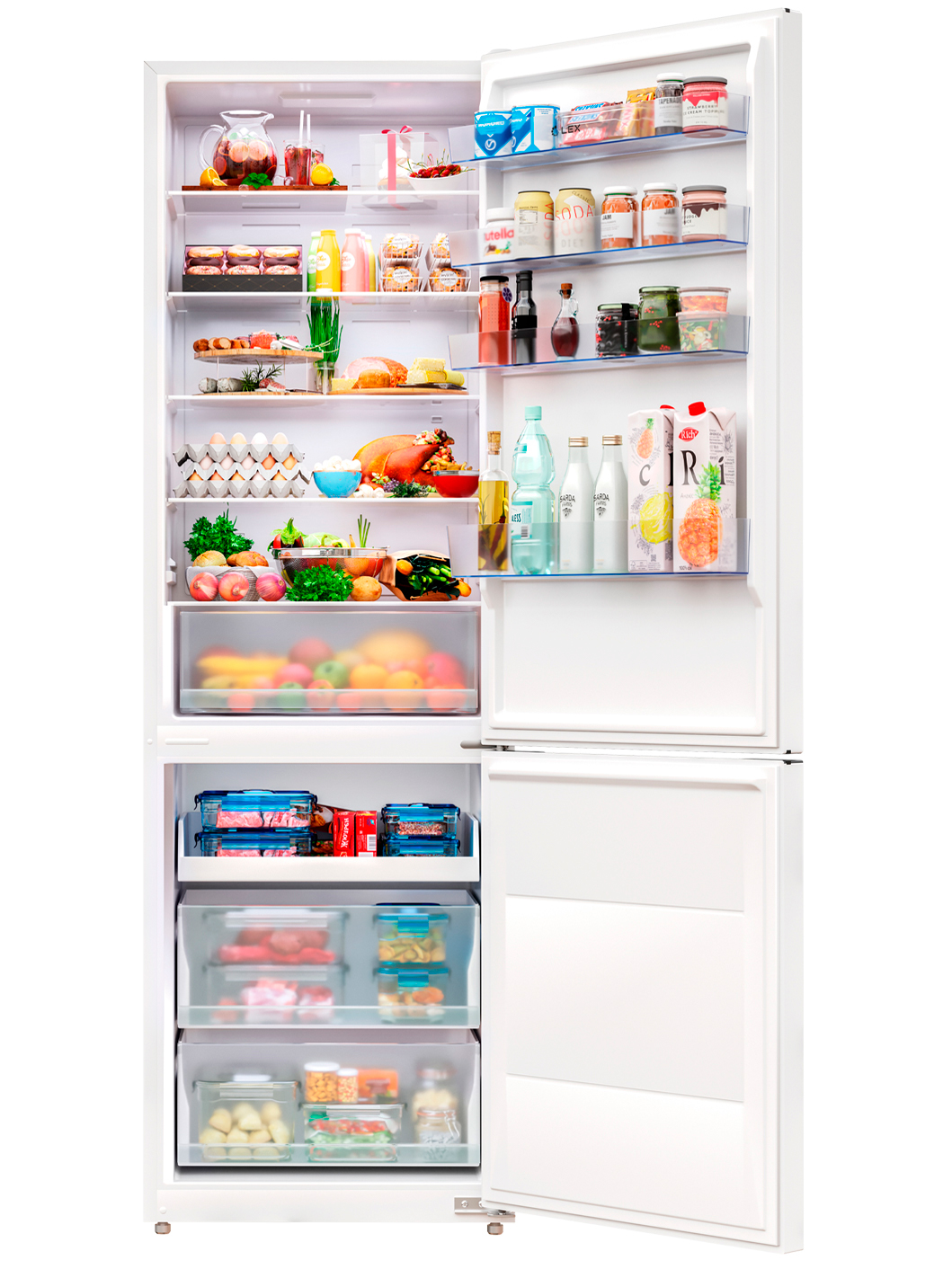9172545 Холодильник с морозильником   LEX LKB201WIDMax белый STDN-0048494 - Вид №2