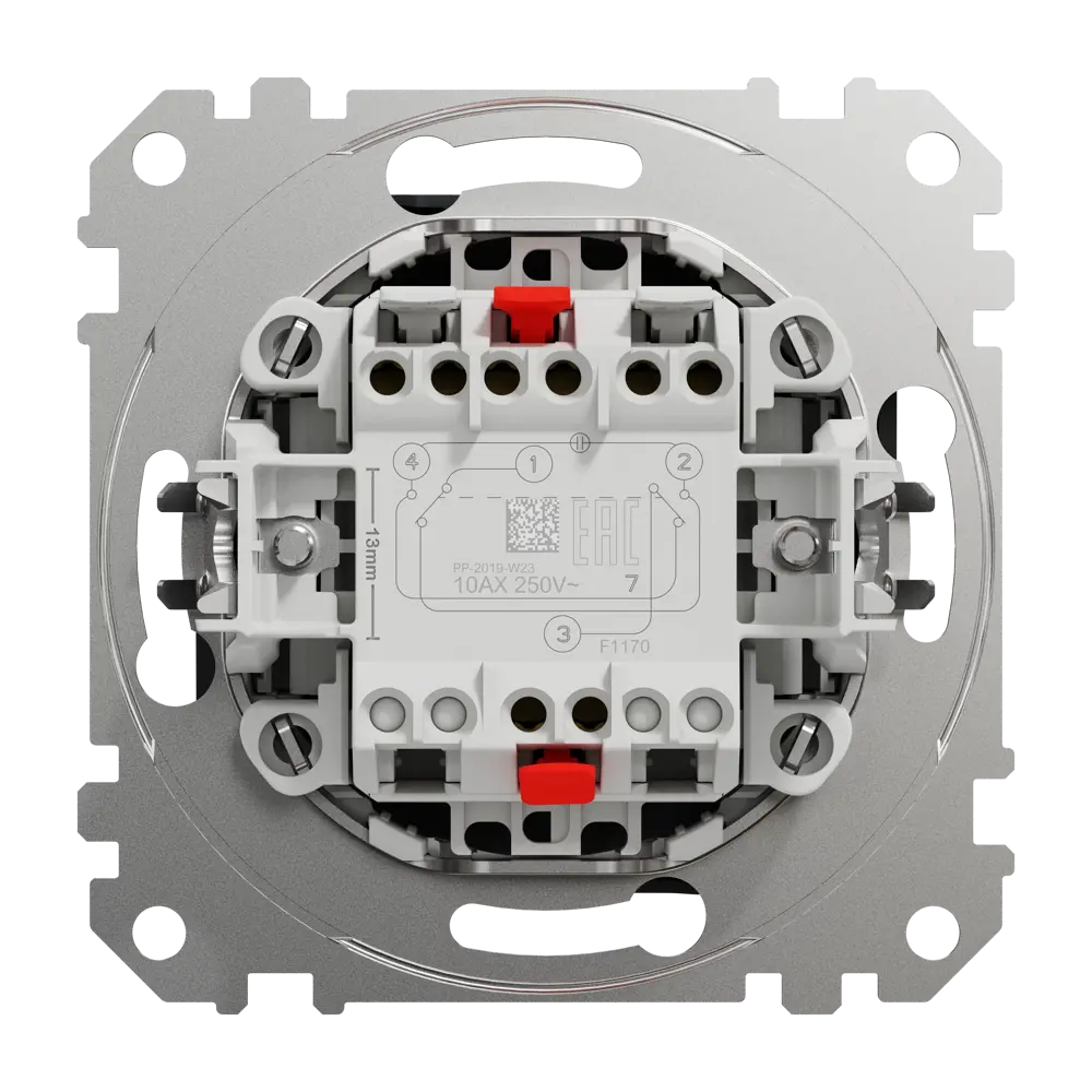 Переключатель перекрёстный встраиваемый Systeme Electric Sedna Design 1 клавиша, цвет антрацит Sedna Design Elements STLM-2204413 - Вид №2