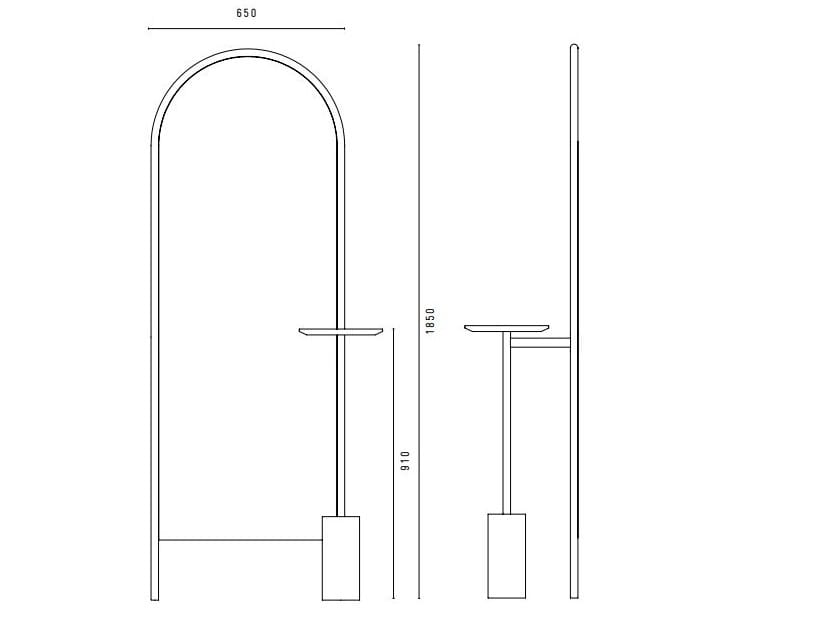 Напольное зеркало для входа SP01 Мишель ARCH-00092506 - Вид №7