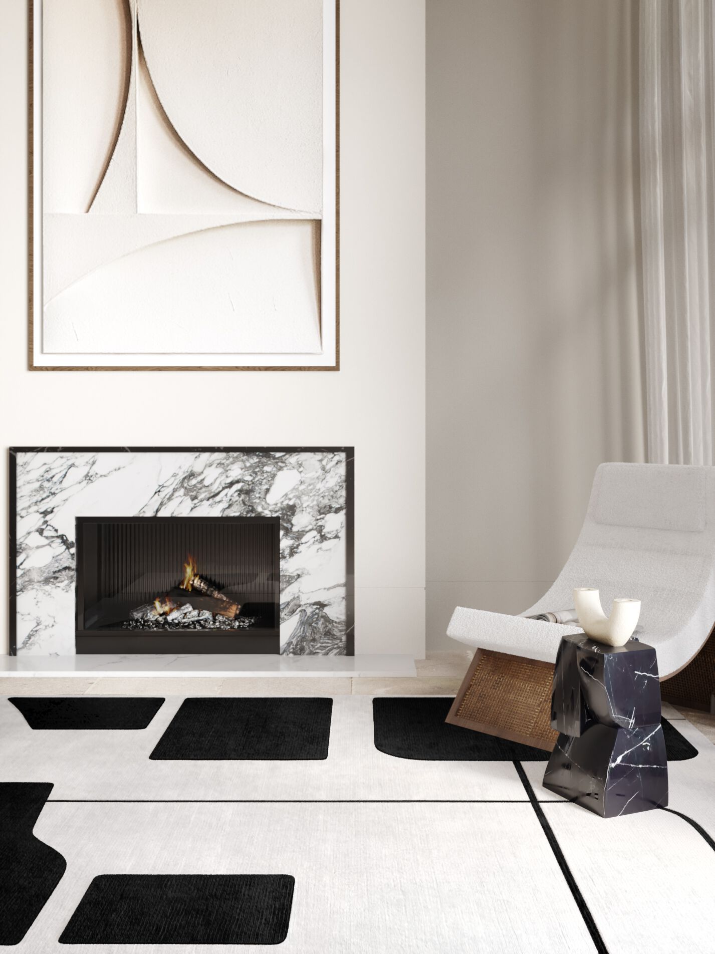 Прямоугольный ковер ручной работы из шерсти Tapis Rouge ЭКО ARCH-00059864 - Вид №3