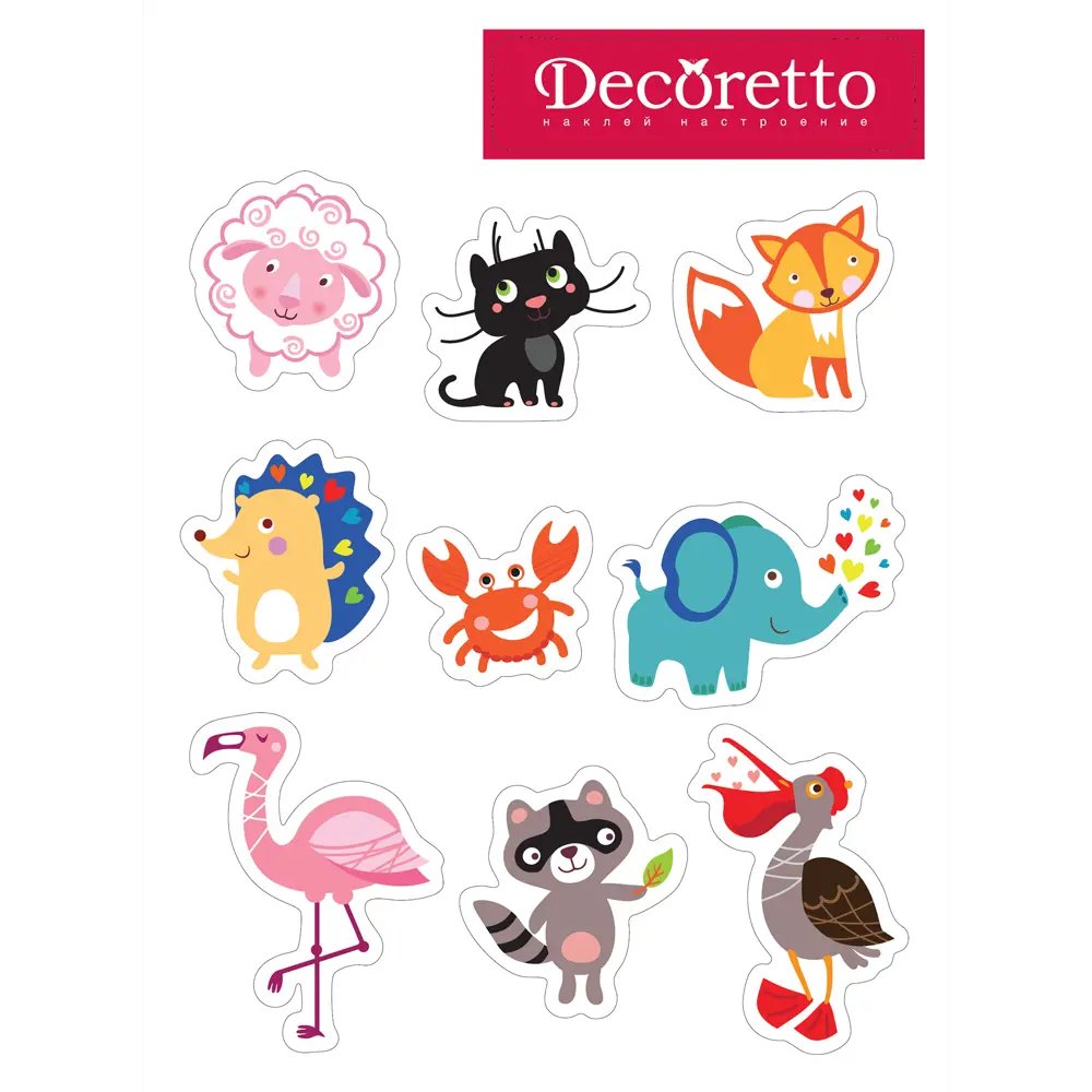 Наклейка «Интересные животные» 17х23 см Santreyd STLM-2166003