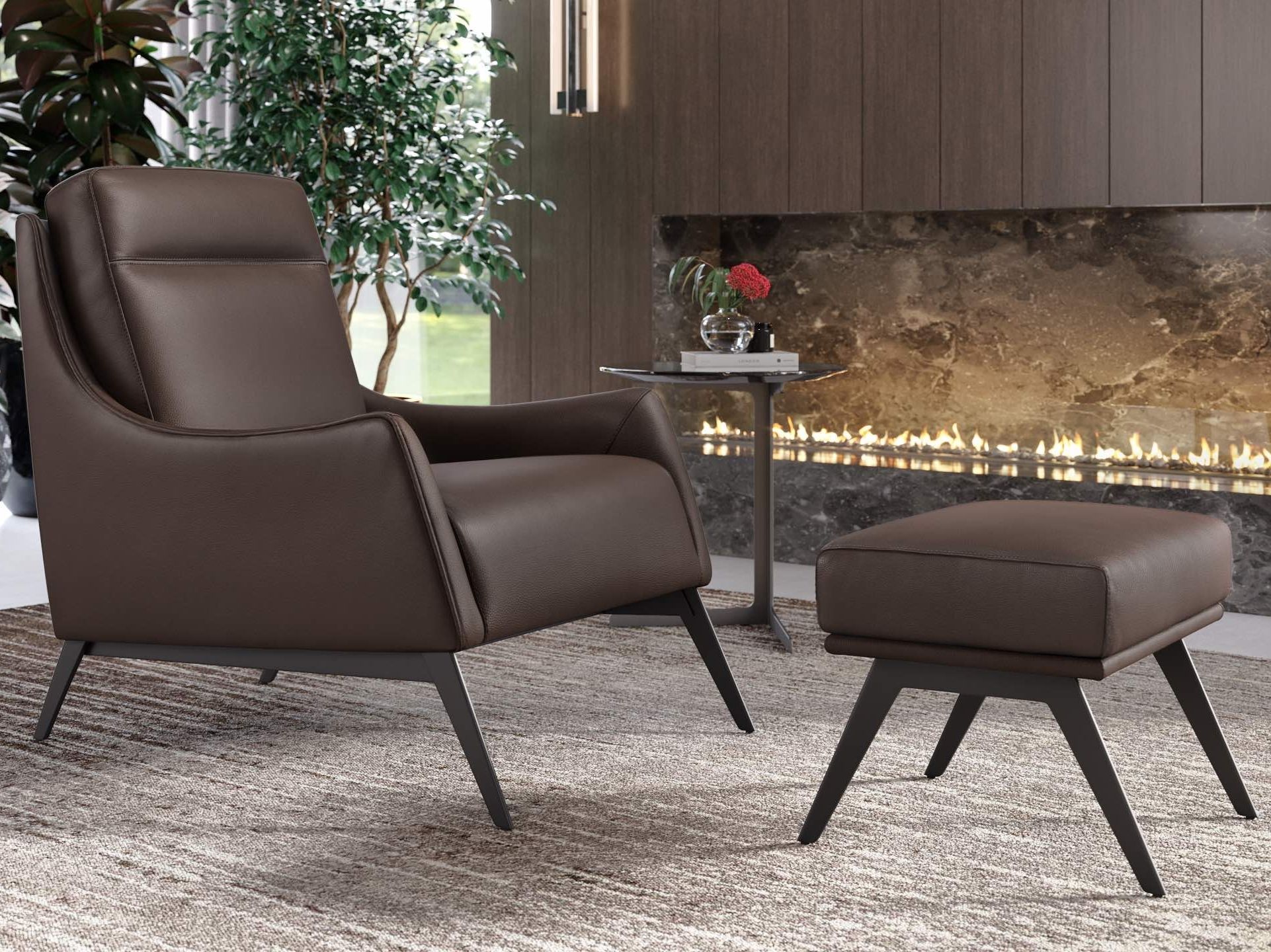 Кожаное кресло с подлокотниками Sofanella Piana ARCH-00115111 - Вид №4