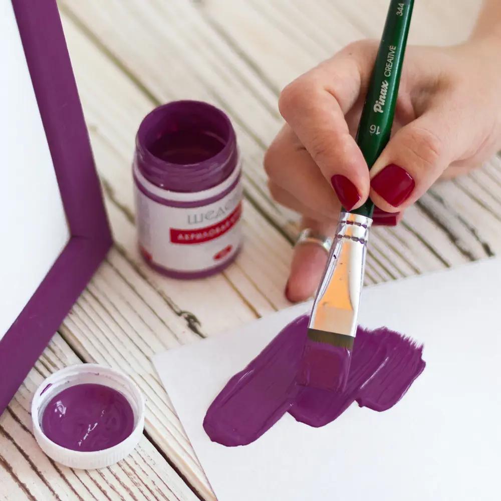 Краска акриловая Шедевр глянцевая цвет тёмно-пурпурный 60 г STLM-2085909 - Вид №4