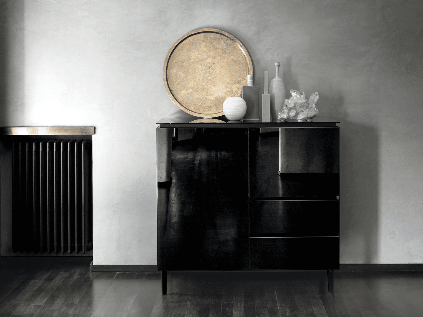 Хрустальный шкаф с распашными дверями Bontempi Casa COSMOPOLITAN ARCH-00088243 - Вид №7