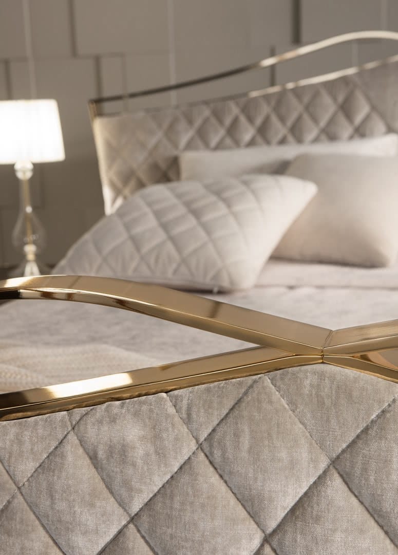 Бархатная мягкая двуспальная кровать Cantori ARCH-00031873 - Вид №3