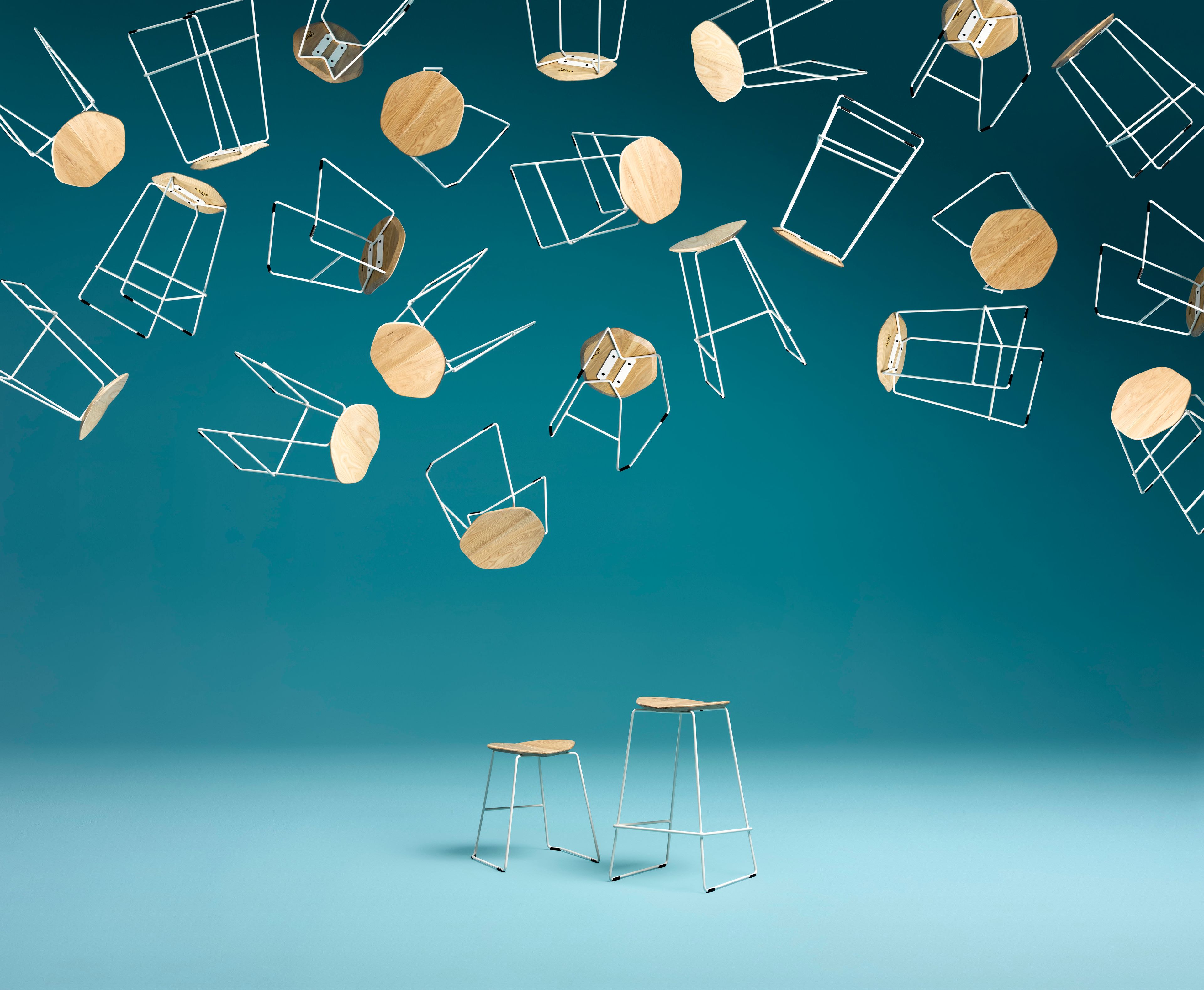 Высокий табурет с подставкой для ног Ross Gardam Duet ARCH-00030711 - Вид №5