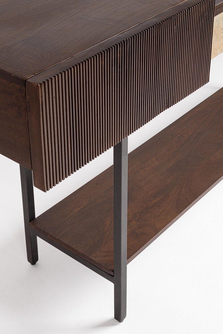 Консоль из манго и мрамора BIZZOTTO Kibik ARCH-00075968 - Вид №1