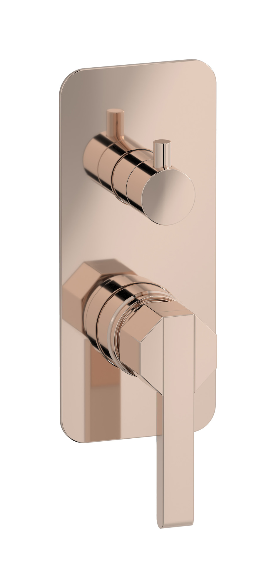 Встроенный смеситель для душа с двухходовым дивертером WE ARE IB bl310rs Rose Gold Belmondo 