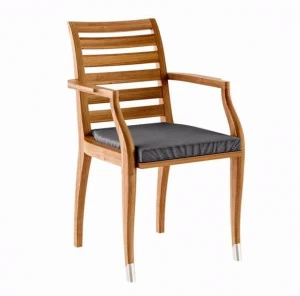ASTELLO Садовый стул из тика с подлокотниками Jonquille Jq.sf1.l1