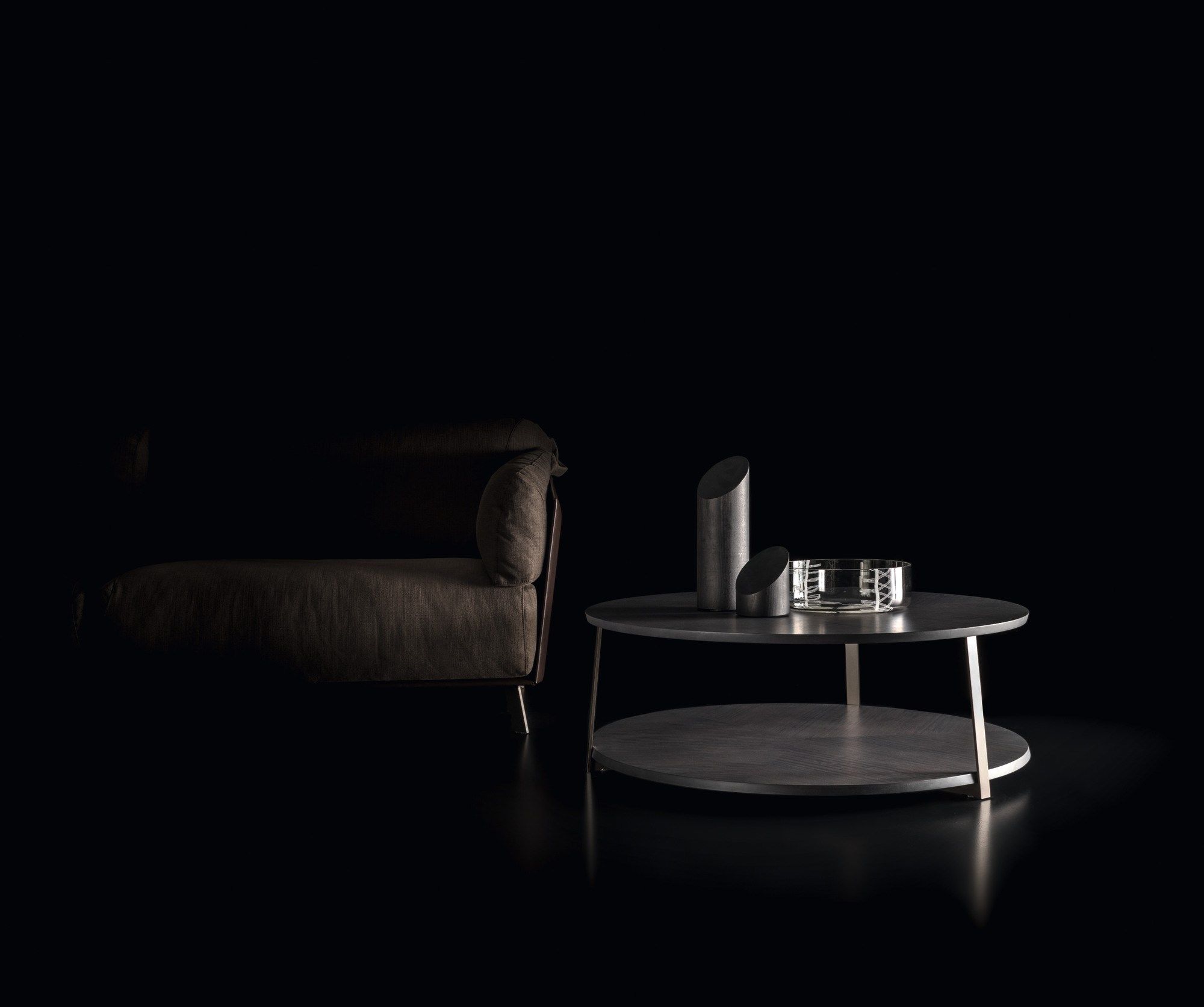 Низкий деревянный журнальный столик с журнальной стойкой Ditre Italia Kailua ARCH-00130641 - Вид №8