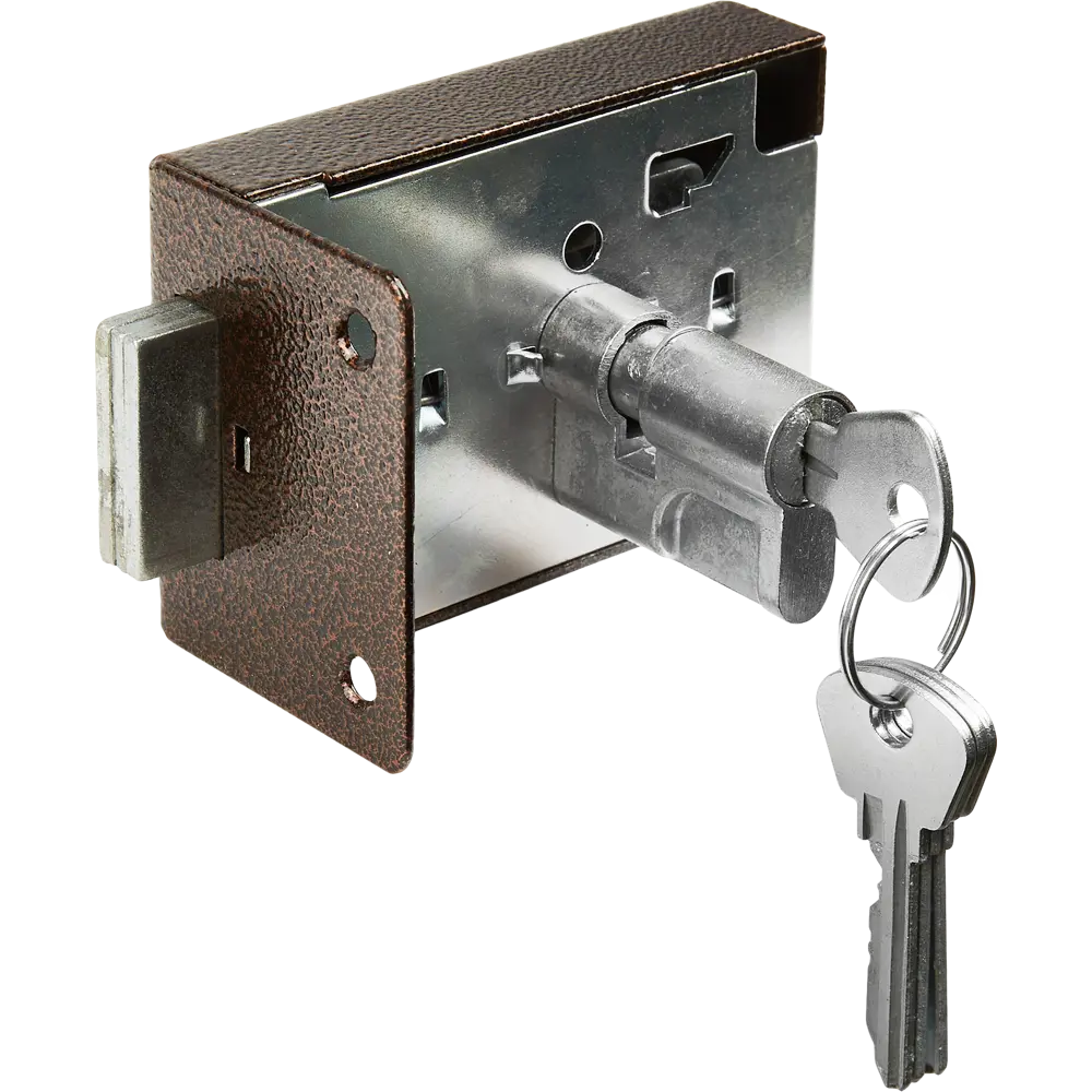 ЗЕНИТ Омега-ЗН-1 — накладной замок для входных дверей в медном исполнении 82126220 STLM-0019803