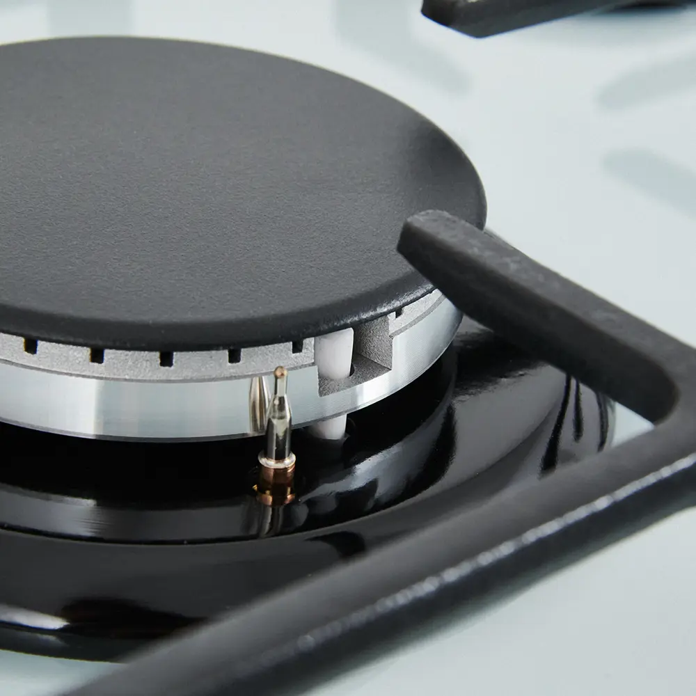 Газовая варочная панель Kitll KGG 4501 45 см 3 конфорки цвет белый STLM-2198608 - Вид №5