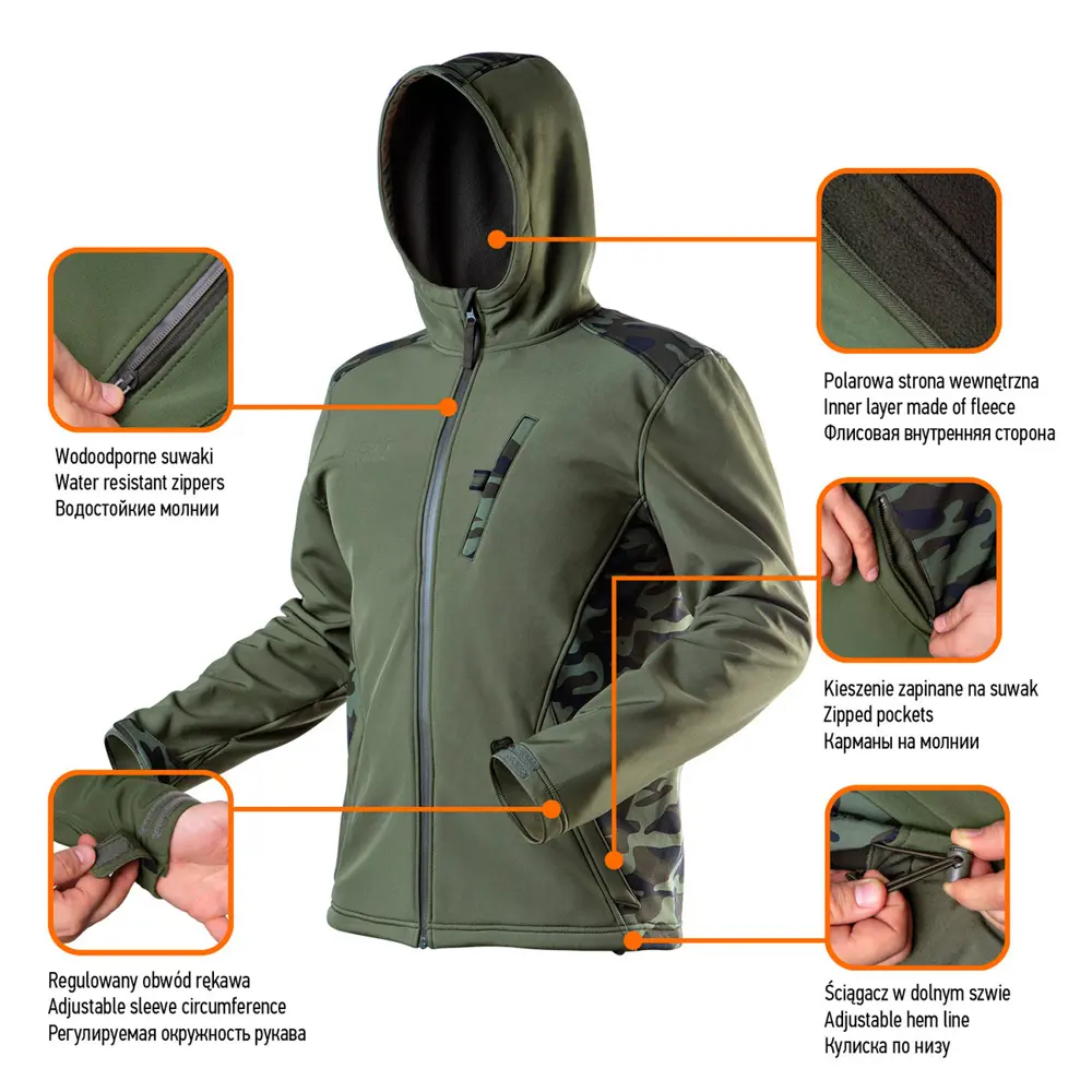 Куртка рабочая Neo Softshell цвет оливковый размер M/50 рост 170-176 см 82775429 STLM-2049387 Neò Camo - Вид №13