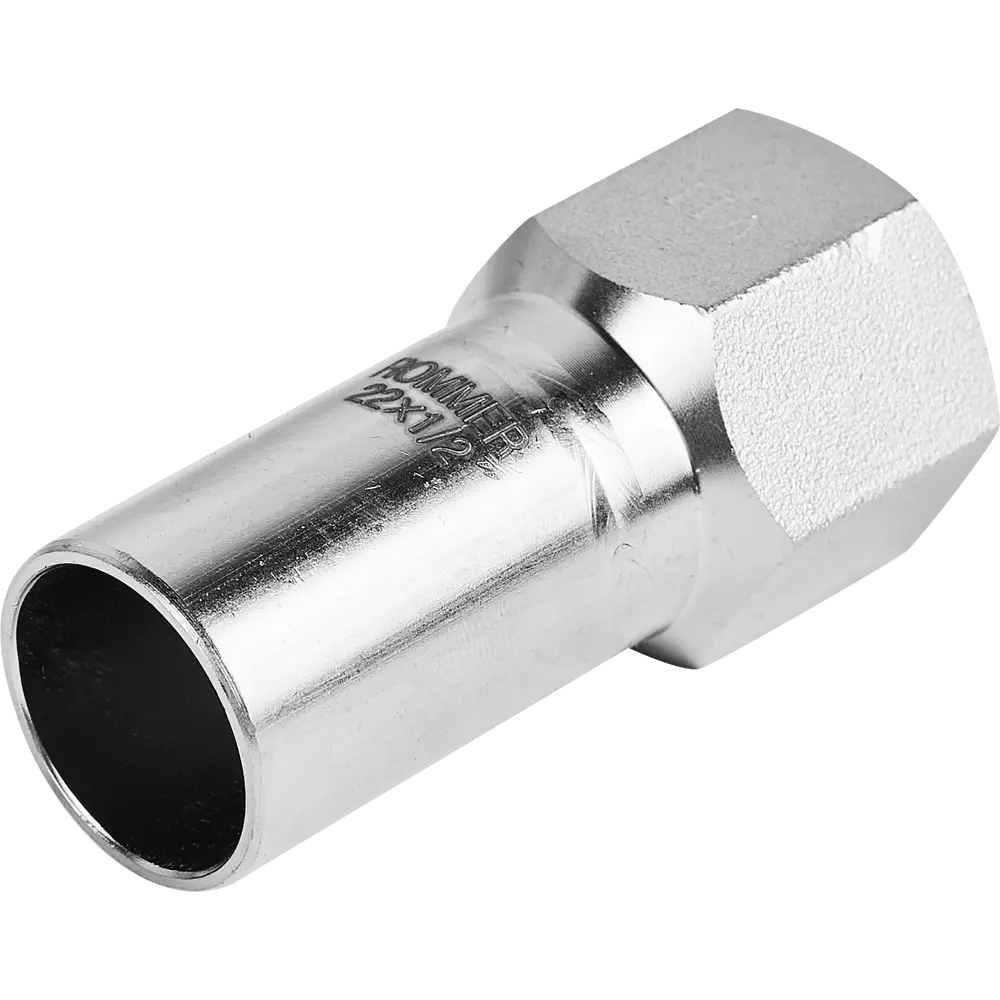 Муфта переходная Rommer 1/2"x22 мм НПр-ВР нержавеющая сталь STLM-2013430