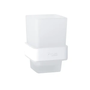 91761703 Стакан и держатель для зубных щеток Maxonor Pure Life PL2106, цвет белый матовый STLM-0993759