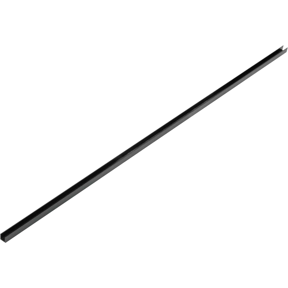 П-профиль для стеновой панели 600х9х9 мм, цвет чёрный Santreyd STLM-2018402 - Вид №1
