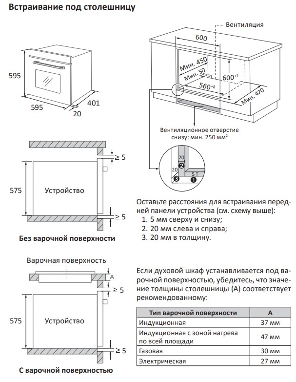 9133298 Электрический духовой шкаф Aceline Airfry-01 черный STDN-0097726 - Вид №10