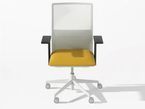 arper Поворотное офисное кресло из ткани с 5 спицами на колесиках Planesit