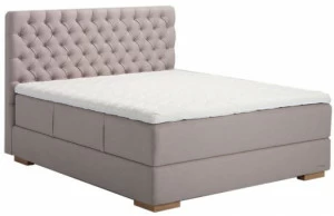 Heavens Двуспальная кровать-контейнер из ткани с тафтинговым изголовьем Scarlett