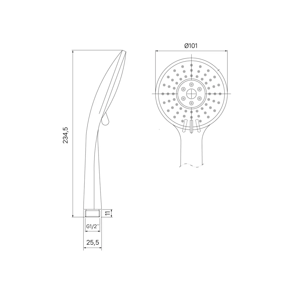 Смеситель для ванны Iddis Token однорычажный универсальный с лейкой и шлангом цвет черный STLM-2069956 - Вид №7