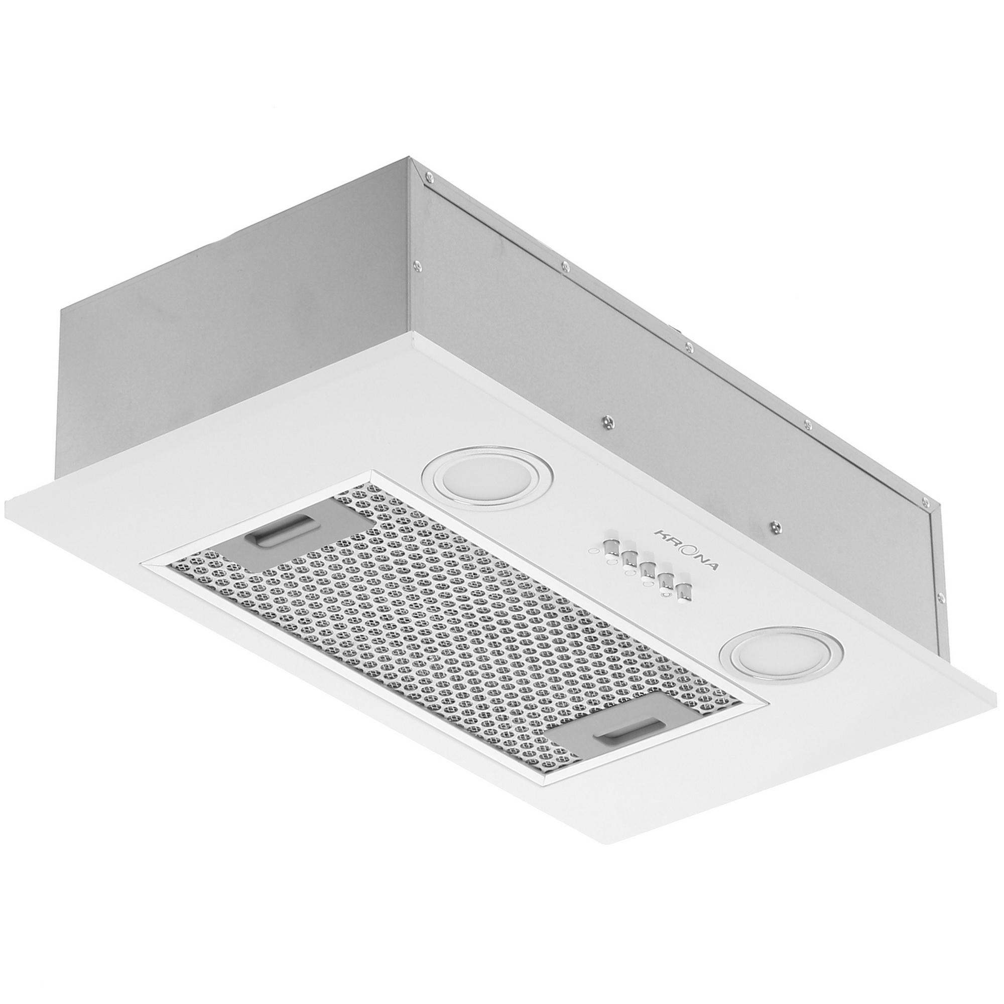 8195576 Вытяжка полновстраиваемая KRONA SELINA 600 PB белый STDN-0149558