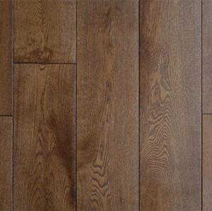 Массивная доска Magestik floor С покрытием Коньяк () (400-1800)x180x18мм Дуб с брашью (Текстурированная) 400-1800х180 мм.