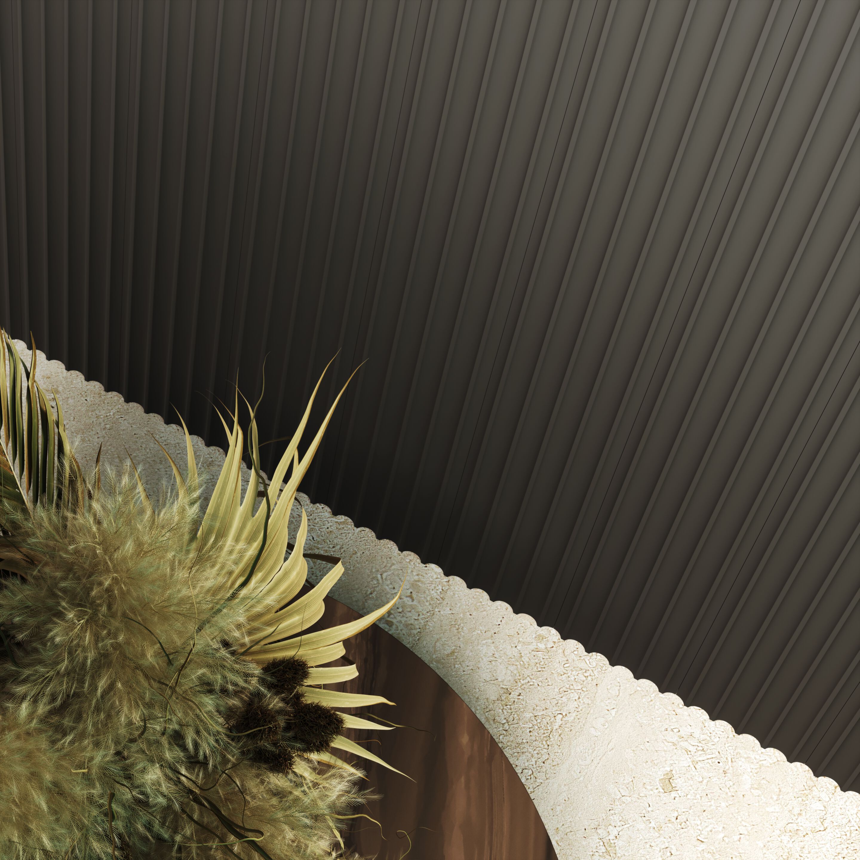 Обшивка из массива дерева Atelier Casabella FLUTED ARCH-00014033