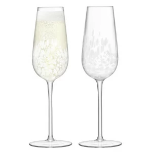 Набор из 2 бокалов-флейт для шампанского 250 мл Stipple LSA INTERNATIONAL STIPPLE 00-3863304 Белый