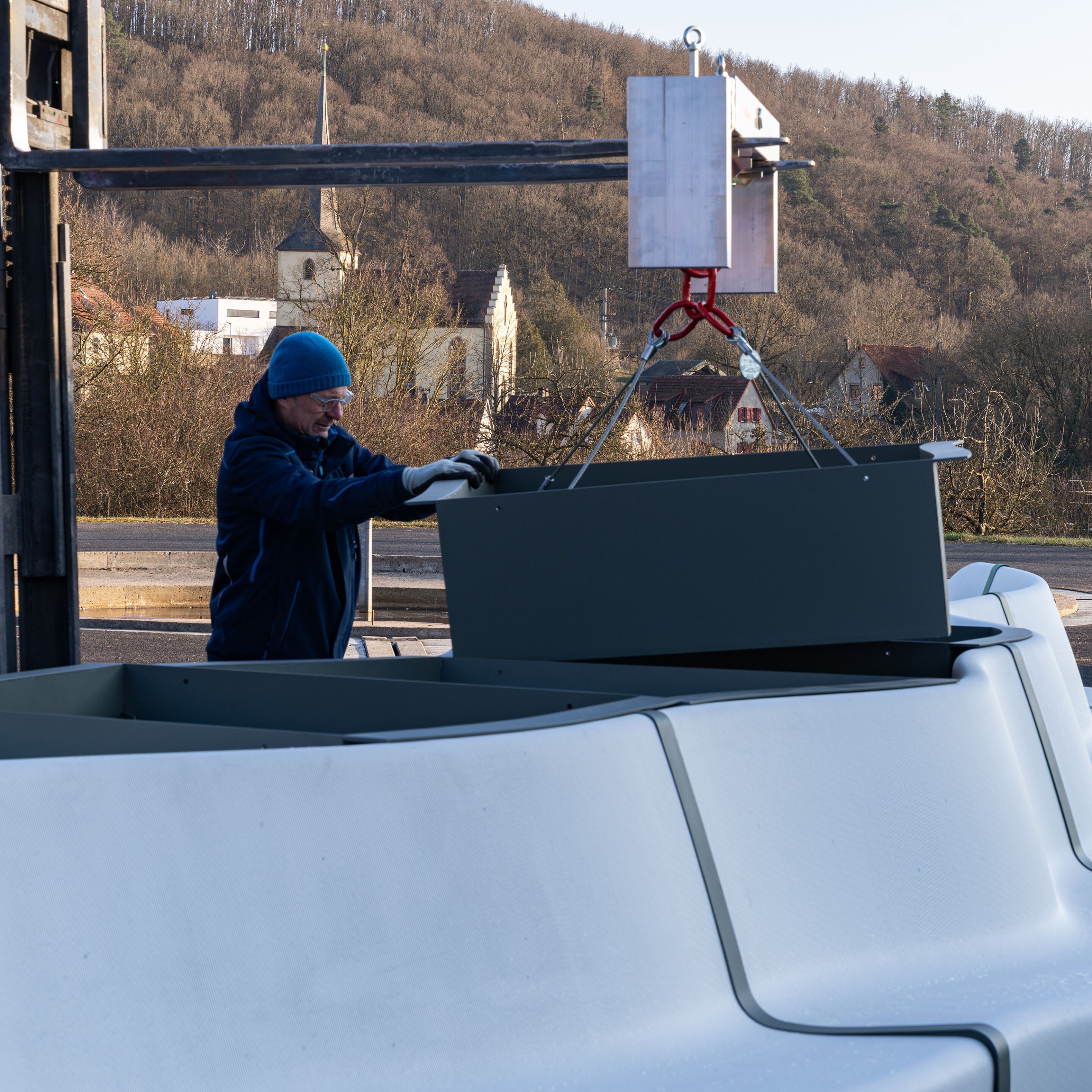 Модульная скамейка из переработанного пластика со спинкой BENKERT BANKE Ontigo ARCH-00086441 - Вид №3