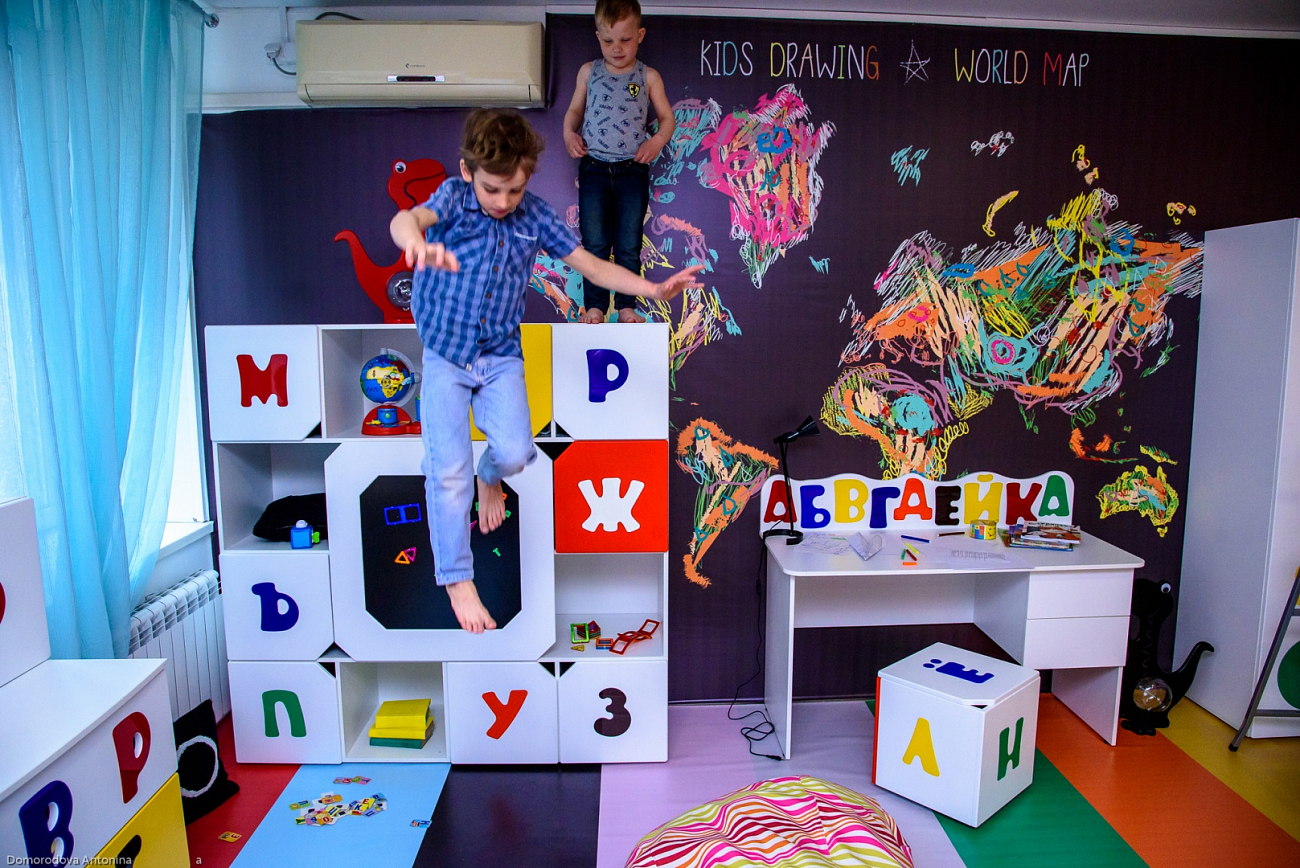 Шкаф детский с магнитной доской "Абвгдейка" МАНДАРИН АБВГДЕЙКА 178606 Разноцветный Santreyd  - Вид №7