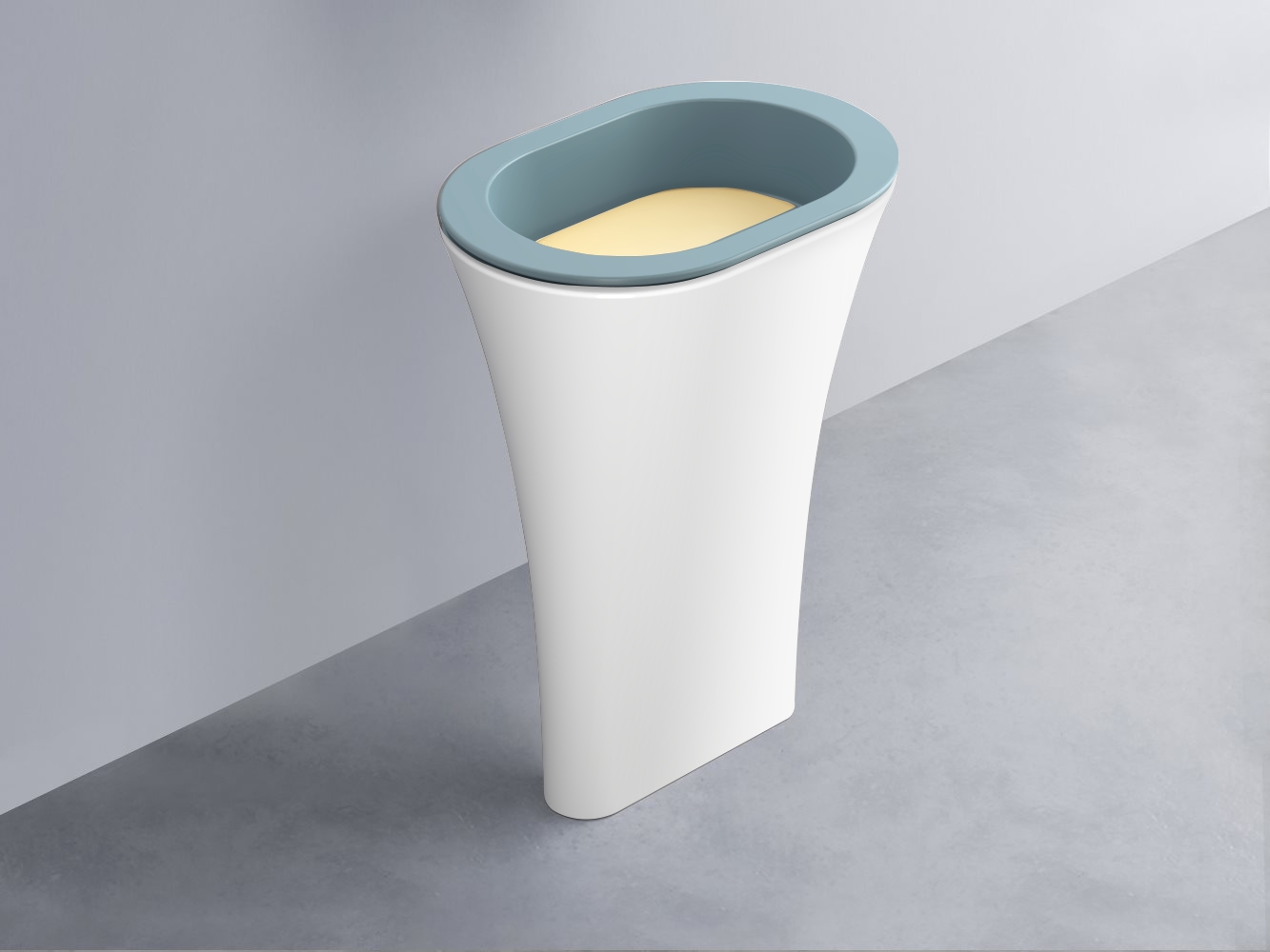 AMLA65-PL+AMPILO-CN+AMCOLO-BL Раковина Amedeo Ovale отдельностоящая cielo Enjoy + Amedeo Ceramica Cielo