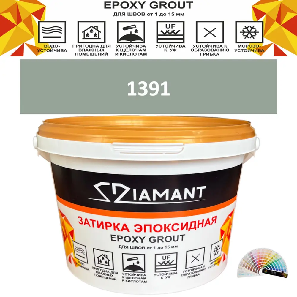 90391196 Затирка эпоксидная Живая Краска Diamant color DC1391 1кг цвет 1391 STLM-0210971