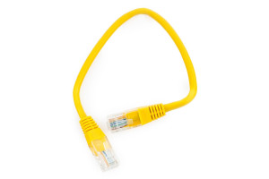 15935711 Литой патч-корд UTP PP12-0.25M/Y категории 5e, 0.25м, многожильный жёлтый PP12-0.25M/Y Cablexpert