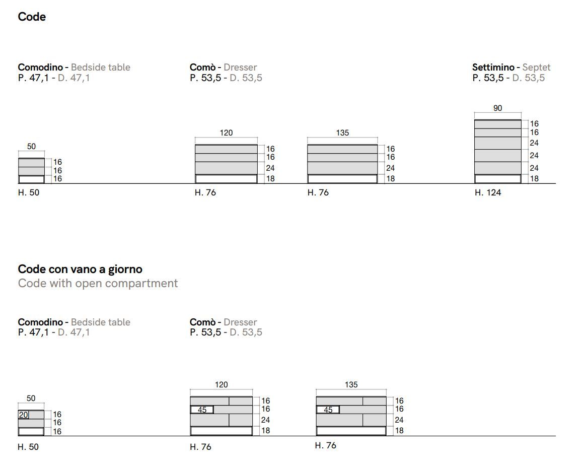 Прямоугольная тумбочка из меламиновой ткани Adok Code ARCH-00109127 - Вид №5