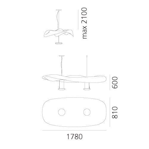 Алюминиевый подвесной светильник Artemide Cosmic Angel ARCH-00087582 - Вид №2