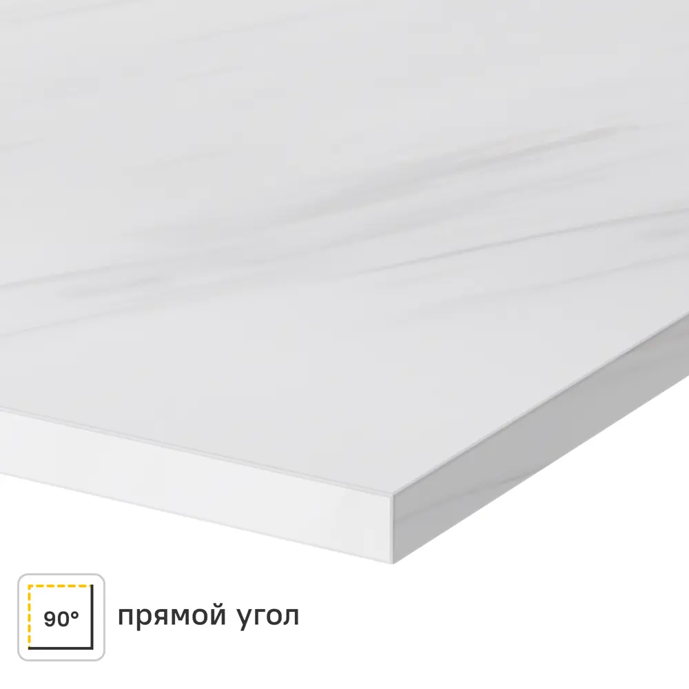 Столешница Неаполитано 240x60x2 см искусственный камень цвет белый 84168272 STLM-2045289 Santreyd