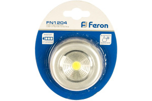 15928524 Светодиодный светильник-кнопка серебро, FN1204 23374 FERON