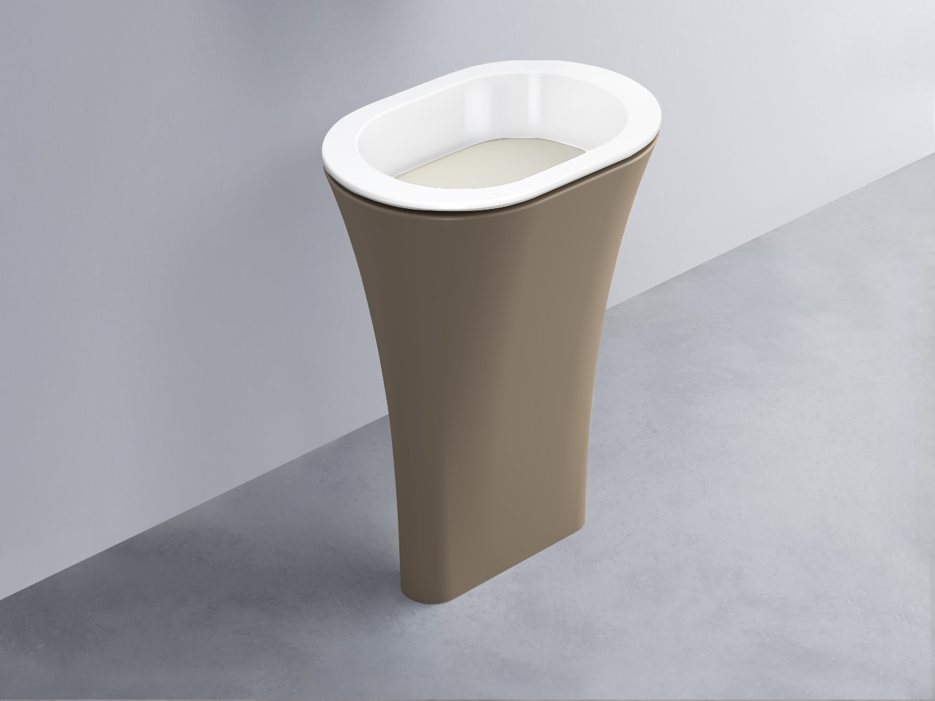 AMLA65-BL+AMPILO-TL+AMCOLO-AN Раковина Amedeo Ovale отдельностоящая cielo Enjoy + Amedeo Ceramica Cielo