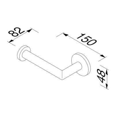 Металлический держатель рулона Geesa Nemox ARCH-00084568 - Вид №4