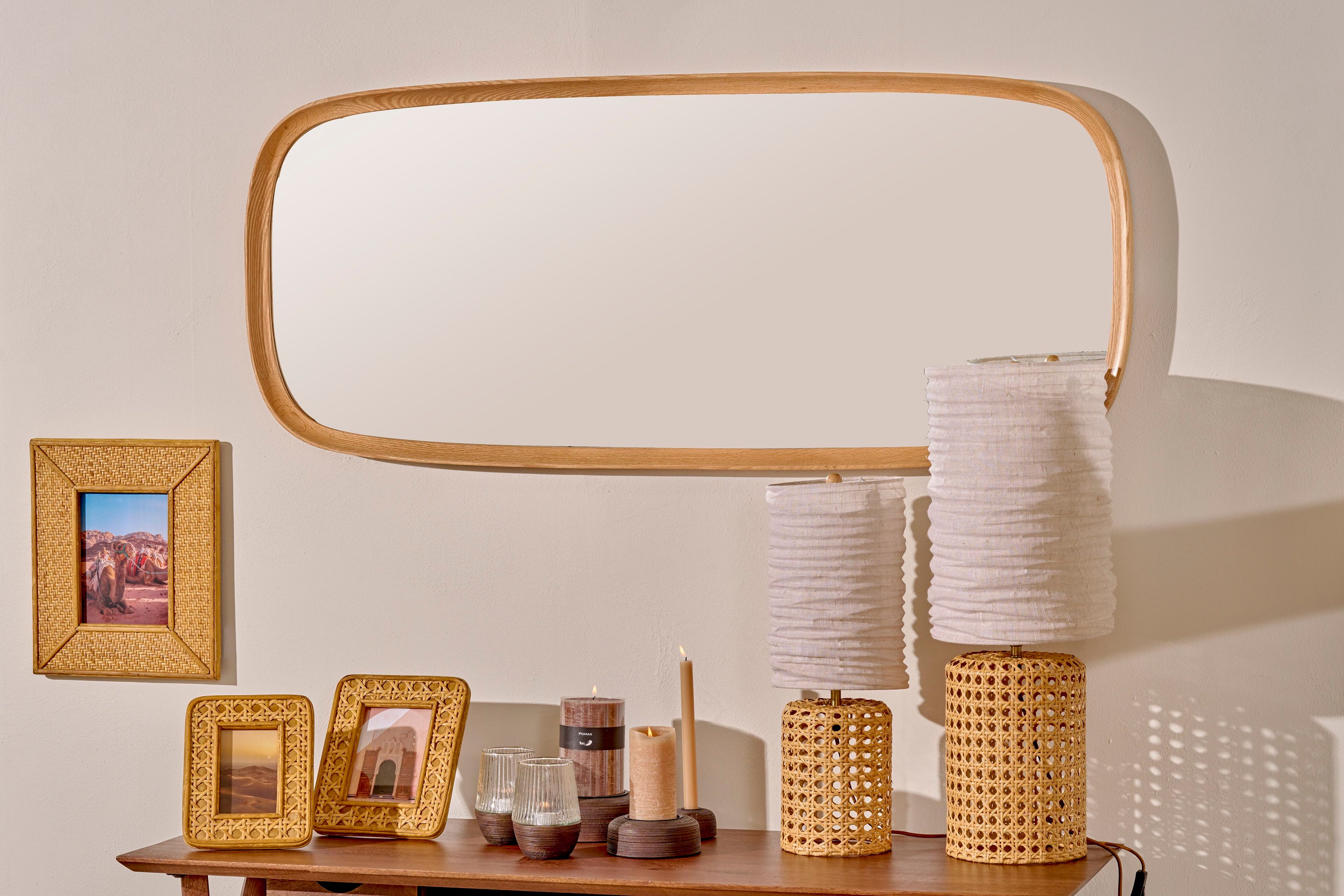 Прямоугольное зеркало из дуба с рамкой POMAX QUERCUS ARCH-00071044 - Вид №1