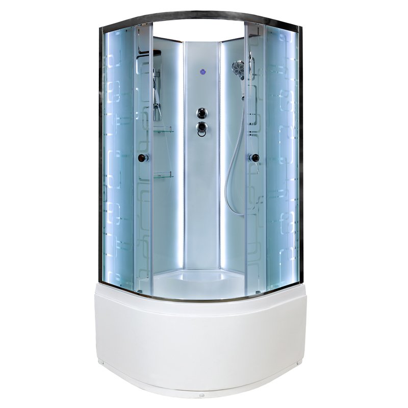 L 901 стандартная Душевая кабина DETO Серия L ЕМ4510 N LED