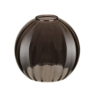 Плафон для подвесного светильника «Арбуз» E27 стеклянный, цвет серый