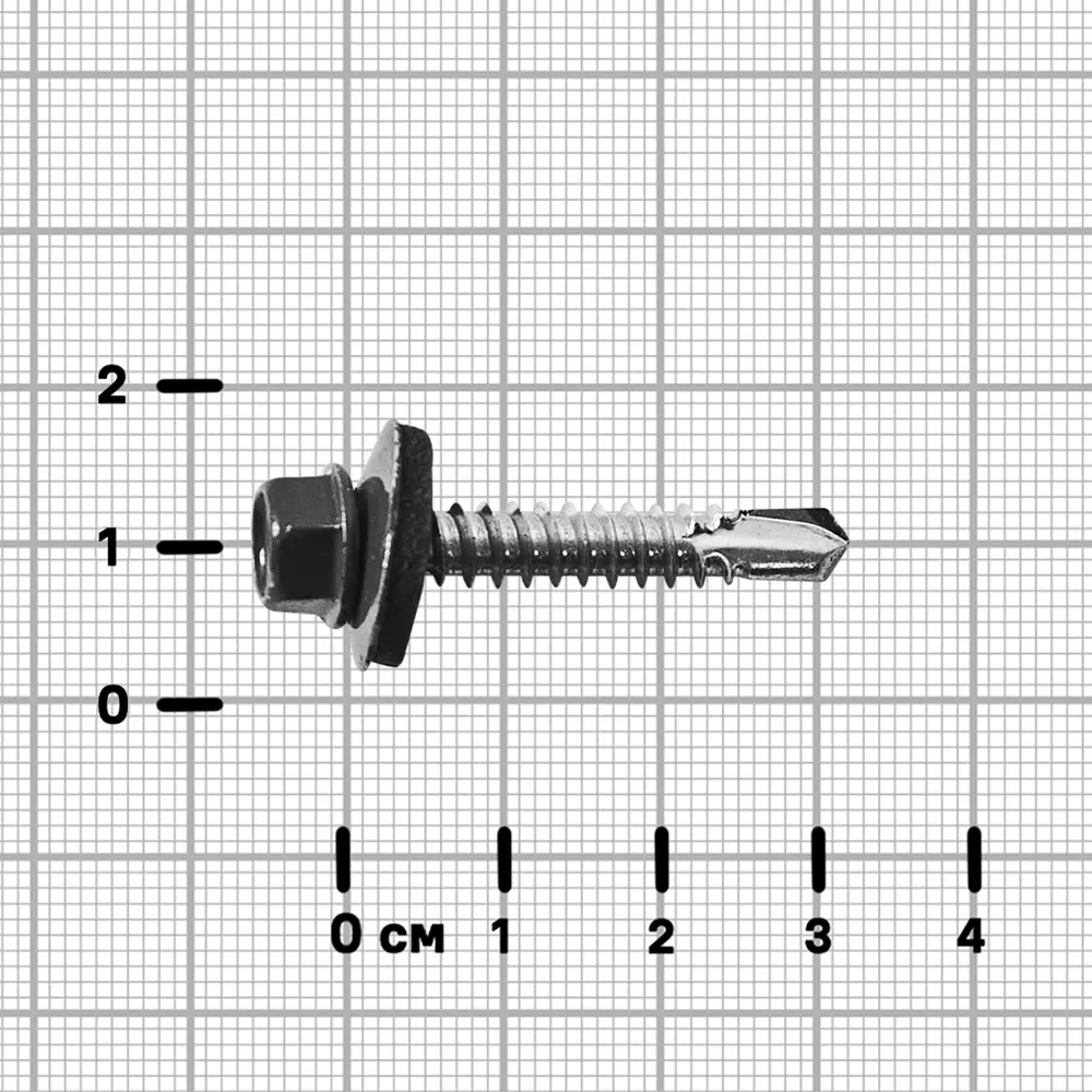 Кровельные саморезы Standers с буром для металлической обрешетки 89213024 STLM-1006188 - Вид №2