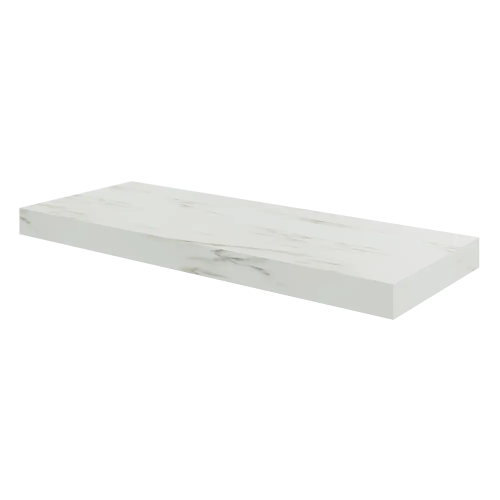 Полка настенная Spaceo White Marble 60x23.5 см МДФ цвет белый мрамор STLM-2108223