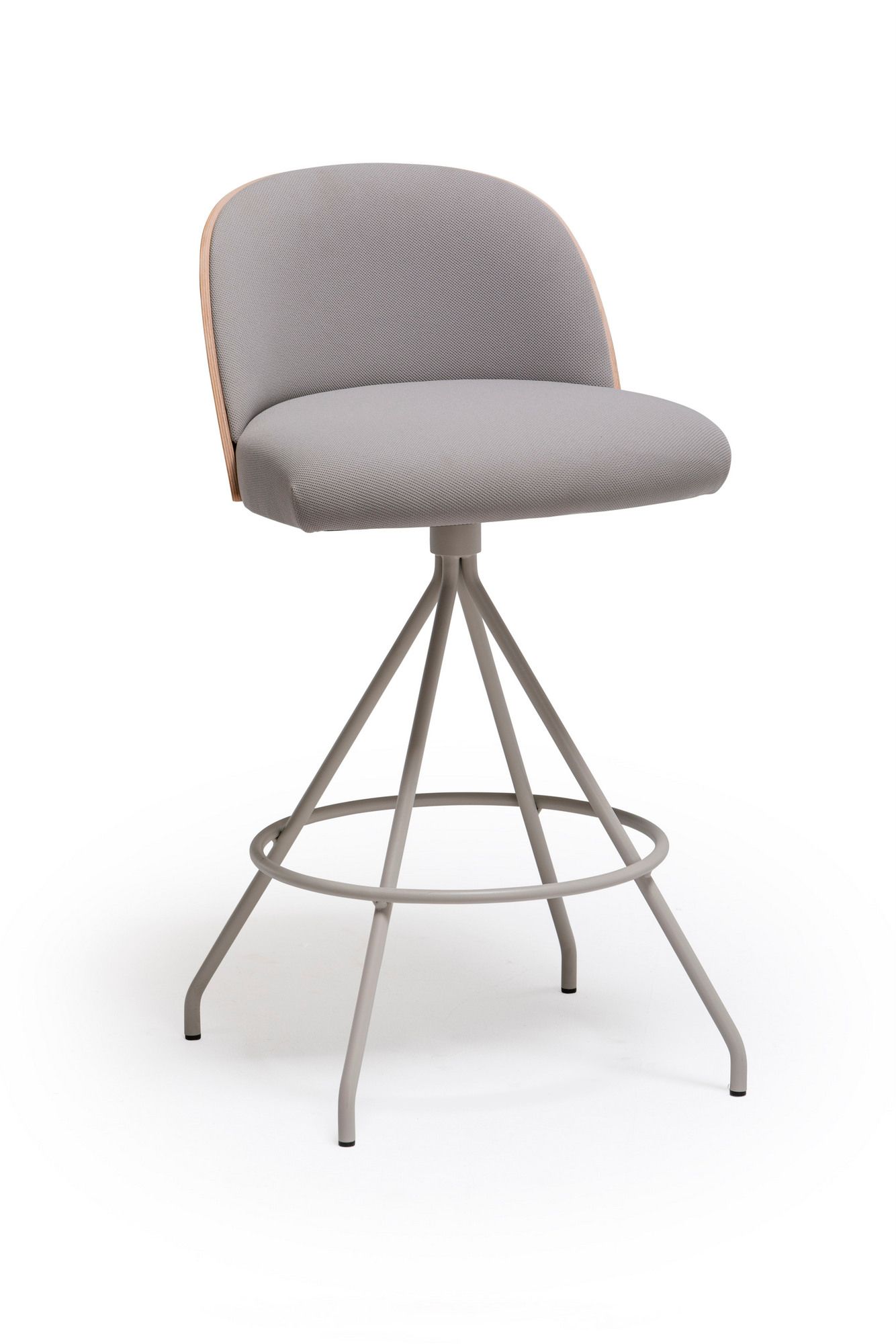 Высокий металлический поворотный стул с подставкой для ног Vergés Cistell Slim ARCH-00098593 - Вид №3